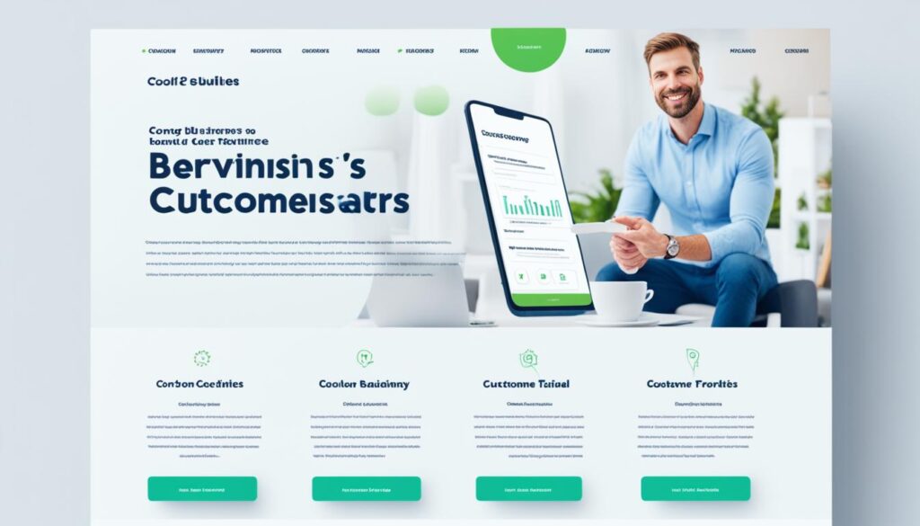 landing page for service business